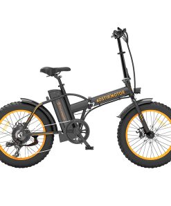 AOSTIRMOTOR A20 Folding Electric Bike 20*4.0 Fat Tire 36V 13Ah Battery 500W Motor 40km/h Max Speed - Orange