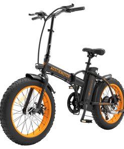 AOSTIRMOTOR A20 Folding Electric Bike 20*4.0 Fat Tire 36V 13Ah Battery 500W Motor 40km/h Max Speed - Orange 4 AOSTIRMOTOR A20 Folding Electric Bike 20*4.0 Fat Tire 36V 13Ah Battery 500W Motor 40km/h Max Speed - Orange -rockbros-shop AOSTIRMOTOR A20 Folding Electric Bike Orange 518047 2