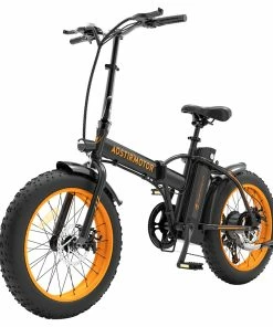 AOSTIRMOTOR A20 Folding Electric Bike 20*4.0 Fat Tire 36V 13Ah Battery 500W Motor 40km/h Max Speed - Orange 8 AOSTIRMOTOR A20 Folding Electric Bike 20*4.0 Fat Tire 36V 13Ah Battery 500W Motor 40km/h Max Speed - Orange -rockbros-shop AOSTIRMOTOR A20 Folding Electric Bike Orange 518047 2