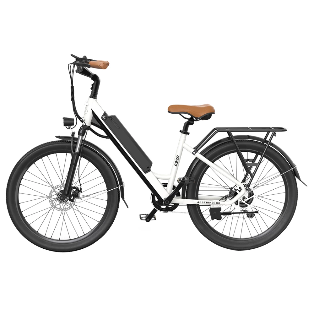 AOSTIRMOTOR G350 350W Electric Bike For Commuter 26*2.1 Inch Tire 36V 10Ah Removable Battery 7 Speed Gear 4 AOSTIRMOTOR G350 350W Electric Bike For Commuter 26*2.1 Inch Tire 36V 10Ah Removable Battery 7 Speed Gear - Image 2