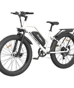 AOSTIRMOTOR S07-G Electric Bike 26*4.0 Inch Fat Tire 48V 13Ah Battery 750W Motor 45Km/h Max Speed Shimano 7-Speed Gear Dual Disc Brake - White