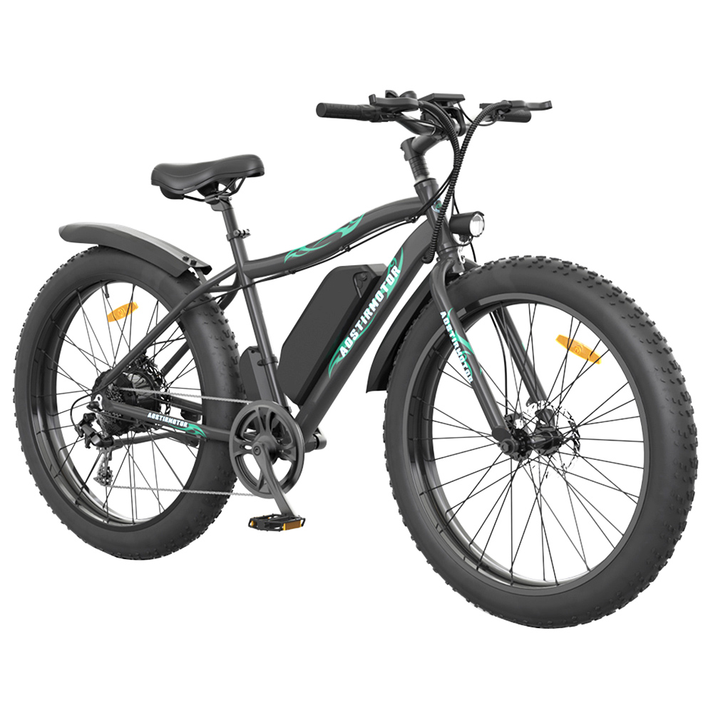 AOSTIRMOTOR S07-P Electric Bike 26*4.0'' Fat Tire 36V 13Ah Battery 500W Motor 7 Speed Shimano Gear AOSTIRMOTOR S07-P Electric Bike 26*4.0'' Fat Tire 36V 13Ah Battery 500W Motor 7 Speed Shimano Gear -rockbros-shop AOSTIRMOTOR S07 P Electric Bike 26 4 0 Fat Tire White 500495 3