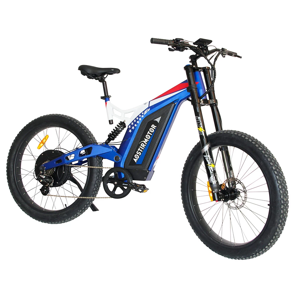 AOSTIRMOTOR S17 1500W Electric Bike 26*3.0'' Fat Tire 48V 20Ah Battery 50km/h Max Speed 7 Speed Shimano Gear 6 AOSTIRMOTOR S17 1500W Electric Bike 26*3.0'' Fat Tire 48V 20Ah Battery 50km/h Max Speed 7 Speed Shimano Gear - Image 4