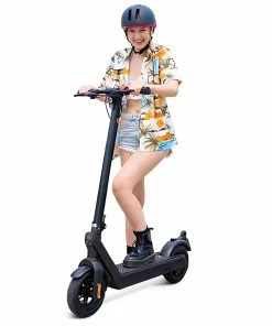 AOVOPRO AOVO X9 Plus Electric Scooter 10 Inch Explosion-proof Tire 36V 15.6Ah Rated 500W Motor 40Km/h Max Speed 65km Range Dual Disc Brakes Removable Battery- Grey -rockbros-shop AOVO X9 Plus Electric Scooter 10 Explosion proof Tire Grey 517134 2