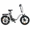 AVAKA BZ20 PLUS Electric Bike Foldable 20*3.0 Inch Fat Tires 500W Brushless Motor 25Km/h Max Speed 48V 15Ah Battery 100Km Range 120KG Max Load Dual Disc Brake Shimano 7-Speed Gear IP54 Waterproof LCD Display- IT Wheel White -rockbros-shop AVAKA BZ20 PLUS Electric Bike One Wheel White 514570 0