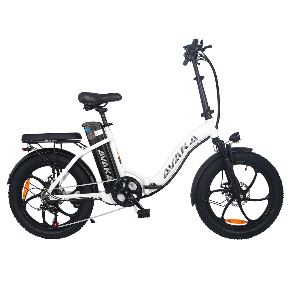 AVAKA BZ20 PLUS Electric Bike Foldable 20*3.0 Inch Fat Tires 500W Brushless Motor 25Km/h Max Speed 48V 15Ah Battery 100Km Range 120KG Max Load Dual Disc Brake Shimano 7-Speed Gear IP54 Waterproof LCD Display- IT Wheel White AVAKA BZ20 PLUS Electric Bike Foldable 20*3.0 Inch Fat Tires 500W Brushless Motor 25Km/h Max Speed 48V 15Ah Battery 100Km Range 120KG Max Load Dual Disc Brake Shimano 7-Speed Gear IP54 Waterproof LCD Display- IT Wheel White -rockbros-shop AVAKA BZ20 PLUS Electric Bike One Wheel White 514570 0