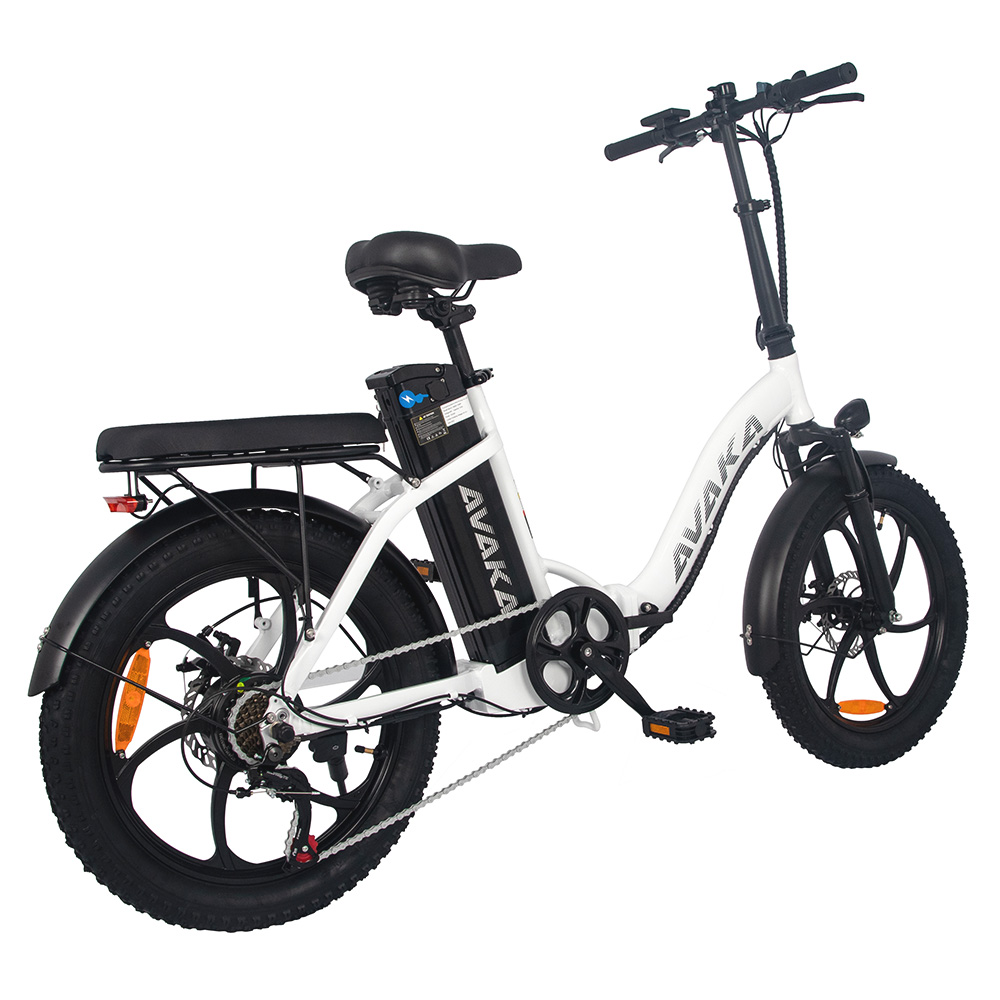 AVAKA BZ20 PLUS Electric Bike Foldable 20*3.0 Inch Fat Tires 500W Brushless Motor 25Km/h Max Speed 48V 15Ah Battery 100Km Range 120KG Max Load Dual Disc Brake Shimano 7-Speed Gear IP54 Waterproof LCD Display- IT Wheel White AVAKA BZ20 PLUS Electric Bike Foldable 20*3.0 Inch Fat Tires 500W Brushless Motor 25Km/h Max Speed 48V 15Ah Battery 100Km Range 120KG Max Load Dual Disc Brake Shimano 7-Speed Gear IP54 Waterproof LCD Display- IT Wheel White -rockbros-shop AVAKA BZ20 PLUS Electric Bike One Wheel White 514570 2