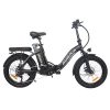AVAKA BZ20 PLUS Electric Bike Foldable 20*3.0 Inch Fat Tires 500W Brushless Motor 25Km/h Max Speed 48V 15Ah Battery 100Km Range 120KG Max Load Dual Disc Brake Shimano 7-Speed Gear IP54 Waterproof LCD Display- FT Wheel Black -rockbros-shop AVAKA BZ20 PLUS Electric Bike Spoked Wheel Black 514567 0