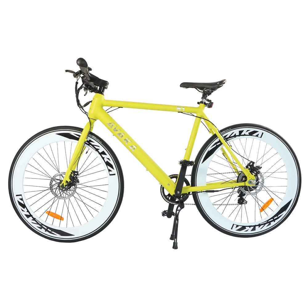 AVAKA R1 Electric Bike 700C*32C Inch Wheels 250W Brushless Motor 25Km/h Max Speed 36V 9Ah Battery Shimano 7-Speed Transmission IP65 Waterproof Double Mechanical Disc Brake LCD Display - Yellow 5 AVAKA R1 Electric Bike 700C*32C Inch Wheels 250W Brushless Motor 25Km/h Max Speed 36V 9Ah Battery Shimano 7-Speed Transmission IP65 Waterproof Double Mechanical Disc Brake LCD Display - Yellow - Image 3