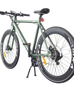 AVAKA R1 Electric Bike 700C*32C Inch Wheels 250W Brushless Motor 25Km/h Max Speed 36V 9Ah Battery Shimano 7-Speed Transmission IP65 Waterproof Double Mechanical Disc Brake LCD Display - Army Green -rockbros-shop AVAKA R1 Electric Bike 250W Brushless Motor Matte Army Green 515196 2