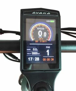 AVAKA R1 Electric Bike 700C*32C Inch Wheels 250W Brushless Motor 25Km/h Max Speed 36V 9Ah Battery Shimano 7-Speed Transmission IP65 Waterproof Double Mechanical Disc Brake LCD Display - Army Green -rockbros-shop AVAKA R1 Electric Bike 250W Brushless Motor Matte Army Green 515196 5