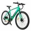 AVAKA R3 Electric Bike 700C*40C Inches Wheel 36V 350W Motor 12.5Ah Battery 32km/h Max Speed 70km Range Shimano 7-Speed Gear 120kg Load - Green -rockbros-shop AVAKA R3 Electric Bike 36V 350W Motor Green 519216 2