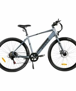 AVAKA R3 Electric Bike 700C*40C Inches Wheel 36V 350W Motor 12.5Ah Battery 32km/h Max Speed 70km Range Shimano 7-Speed Gear 120kg Load - Grey -rockbros-shop AVAKA R3 Electric Bike 36V 350W Motor Grey 519215 0