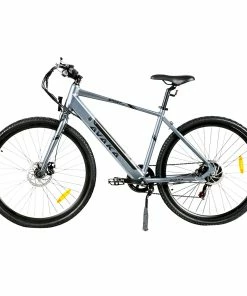 AVAKA R3 Electric Bike 700C*40C Inches Wheel 36V 350W Motor 12.5Ah Battery 32km/h Max Speed 70km Range Shimano 7-Speed Gear 120kg Load - Grey -rockbros-shop AVAKA R3 Electric Bike 36V 350W Motor Grey 519215 1
