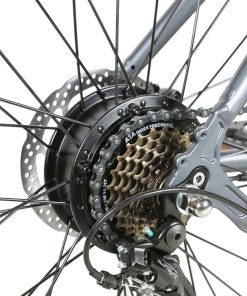 AVAKA R3 Electric Bike 700C*40C Inches Wheel 36V 350W Motor 12.5Ah Battery 32km/h Max Speed 70km Range Shimano 7-Speed Gear 120kg Load - Grey -rockbros-shop AVAKA R3 Electric Bike 36V 350W Motor Grey 519215 4