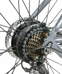 AVAKA R3 Electric Bike 700C*40C Inches Wheel 36V 350W Motor 12.5Ah Battery 32km/h Max Speed 70km Range Shimano 7-Speed Gear 120kg Load - Grey -rockbros-shop AVAKA R3 Electric Bike 36V 350W Motor Grey 519215 4