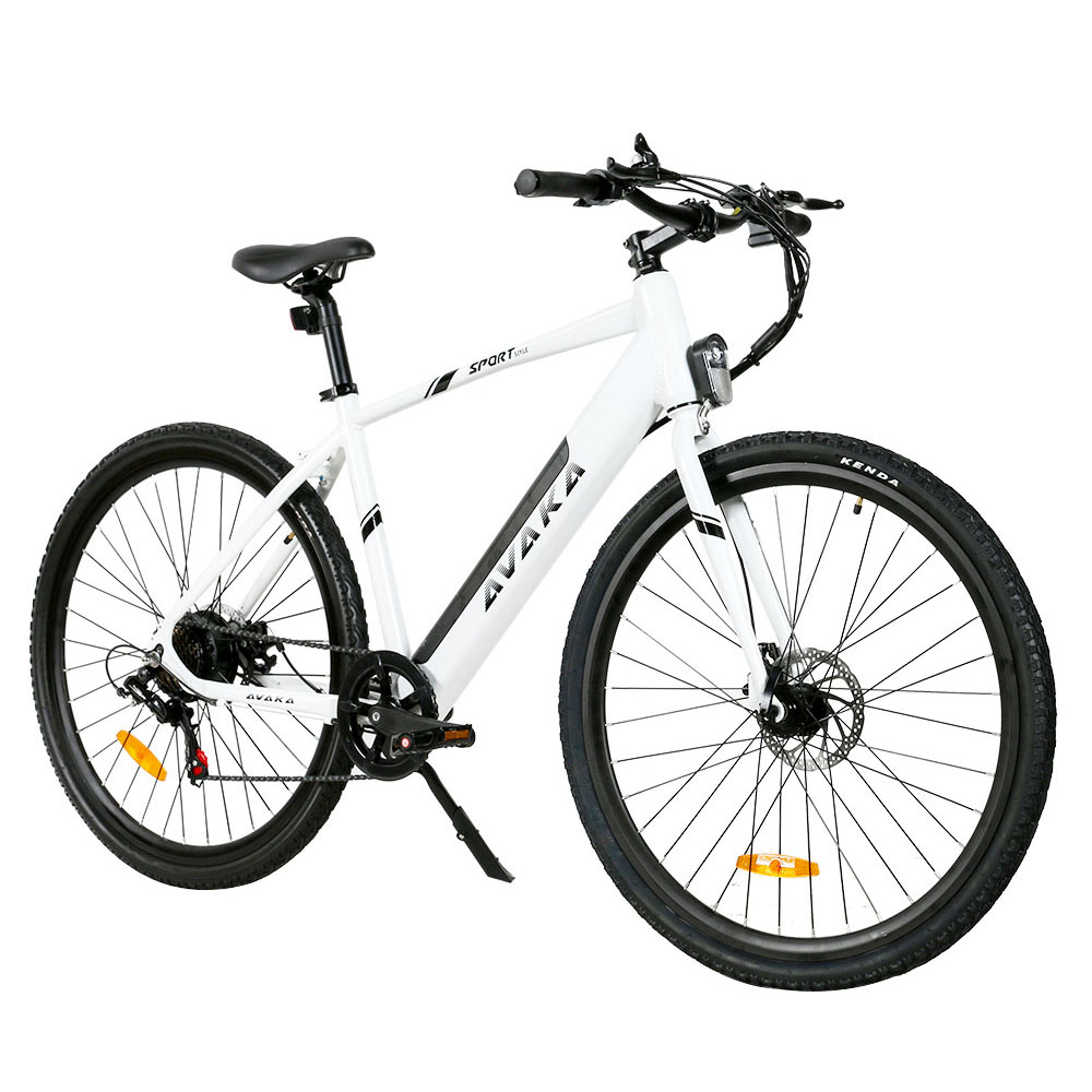 AVAKA R3 Electric Bike 700C*40C Inches Wheel 36V 350W Motor 12.5Ah Battery 32km/h Max Speed 70km Range Shimano 7-Speed Gear 120kg Load - White AVAKA R3 Electric Bike 700C*40C Inches Wheel 36V 350W Motor 12.5Ah Battery 32km/h Max Speed 70km Range Shimano 7-Speed Gear 120kg Load - White -rockbros-shop AVAKA R3 Electric Bike 36V 350W Motor White 517826 2