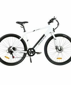 AVAKA R3 Electric Bike 700C*40C Inches Wheel 36V 350W Motor 12.5Ah Battery 32km/h Max Speed 70km Range Shimano 7-Speed Gear 120kg Load - White -rockbros-shop AVAKA R3 Electric Bike 36V 350W Motor White 519214 0