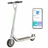 Atomi Alpha Folding Electric Scooter 9 Inch Tires 650W Motor 30Km/h Max Speed 36V 10Ah Battery For 40KM Max Range 120KG Max Load Support App Control Built-in Combination Lock - Zinc White -rockbros-shop Atomi Alpha Electric Scooter Zinc White 518760 0