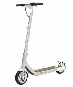 Atomi Alpha Folding Electric Scooter 9 Inch Tires 650W Motor 30Km/h Max Speed 36V 10Ah Battery For 40KM Max Range 120KG Max Load Support App Control Built-in Combination Lock - Zinc White -rockbros-shop Atomi Alpha Electric Scooter Zinc White 518760 3