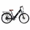 BEZIOR M3 Electric Bike 48V 500W Motor 32km/h Max Speed 10.4Ah Battery 60km Max Range 26*2.1'' CST Tires Shimano 7 Speed Gear - Black