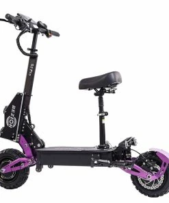 BEZIOR S2 PRO Electric Off-Road Scooter 11 Inch Wheel 1200W*2 Dual Motor 48V 23Ah Battery 65Km/h Max Speed 120KG Load Double Large Screen Dual Oil Brake Adjustable Height Dual Charging Ports