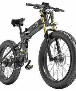 BEZIOR X-PLUS Electric Bike 1500W Motor 48V 17.5Ah Battery 26*4.0 Inch Fat Tire Mountain Bike 40Km/h Max Speed 200kg Load 130KM Range LCD Display IP54 Wateroroof - Black -rockbros-shop BEZIOR X PLUS Electric Bike 1500W Motor 48V 17 5Ah Battery Black 515951 3