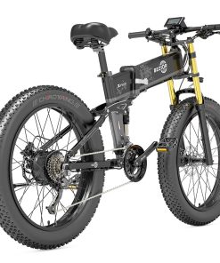 BEZIOR X-PLUS Electric Bike 1500W Motor 48V 17.5Ah Battery 26*4.0 Inch Fat Tire Mountain Bike 40Km/h Max Speed 200kg Load 130KM Range LCD Display IP54 Wateroroof - Black -rockbros-shop BEZIOR X PLUS Electric Bike 1500W Motor 48V 17 5Ah Battery Black 515951 5