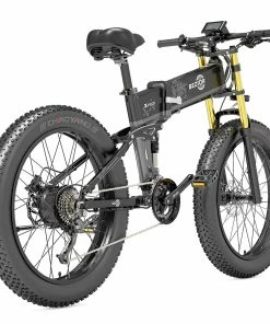 BEZIOR X-PLUS Electric Bike 1500W Motor 48V 17.5Ah Battery 26*4.0 Inch Fat Tire Mountain Bike 40Km/h Max Speed 200kg Load 130KM Range LCD Display IP54 Wateroroof - Black -rockbros-shop BEZIOR X PLUS Electric Bike 1500W Motor 48V 17 5Ah Battery Black 515951 5
