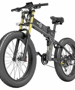 BEZIOR X-PLUS Electric Bike 1500W Motor 48V 17.5Ah Battery 26*4.0 Inch Fat Tire Mountain Bike 40Km/h Max Speed 200kg Load 130 KM Range LED Display IP54 Waterproof - Black -rockbros-shop BEZIOR X PLUS Electric Bike 1500W Motor 48V 17 5Ah Battery Black 519228 2