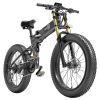 BEZIOR X-PLUS Electric Bike 1500W Motor 48V 17.5Ah Battery 26*4.0 Inch Fat Tire Mountain Bike 40Km/h Max Speed 200kg Load 130 KM Range LED Display IP54 Waterproof - Black 2 BEZIOR X-PLUS Electric Bike 1500W Motor 48V 17.5Ah Battery 26*4.0 Inch Fat Tire Mountain Bike 40Km/h Max Speed 200kg Load 130 KM Range LED Display IP54 Waterproof - Black -rockbros-shop BEZIOR X PLUS Electric Bike 1500W Motor 48V 17 5Ah Battery Black 519228 3