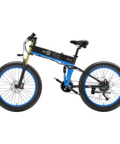 BEZIOR X-PLUS Electric Bike 1500W Motor 48V 17.5Ah Battery 26*4.0 Inch Fat Tire Mountain Bike 40Km/h Max Speed 200kg Load 130 KM Range LED Display IP54 Waterproof - Blue -rockbros-shop BEZIOR X PLUS Electric Bike 1500W Motor 48V 17 5Ah Battery Blue 519229 1