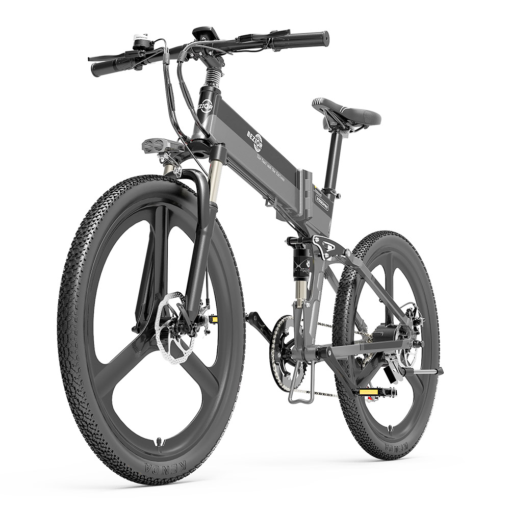 BEZIOR X500 Pro Folding Electric Bike Bicycle 26 Inch Tire 500W Motor Max Speed 30Km/h 48V 10.4Ah Battery Aluminum Alloy Frame Shimano 7-Speed Shift 100KM Power-Assisted Range LCD Display IP54 Waterproof Max Load 200KG - Black Grey BEZIOR X500 Pro Folding Electric Bike Bicycle 26 Inch Tire 500W Motor Max Speed 30Km/h 48V 10.4Ah Battery Aluminum Alloy Frame Shimano 7-Speed Shift 100KM Power-Assisted Range LCD Display IP54 Waterproof Max Load 200KG - Black Grey -rockbros-shop BEZIOR X500 PRO Electric Mountain Folding Bike Black Grey 518492 1