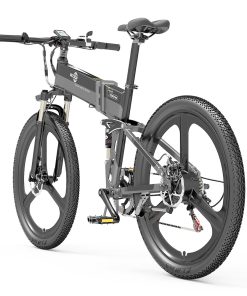 BEZIOR X500 Pro Folding Electric Bike Bicycle 26 Inch Tire 500W Motor Max Speed 30Km/h 48V 10.4Ah Battery Aluminum Alloy Frame Shimano 7-Speed Shift 100KM Power-Assisted Range LCD Display IP54 Waterproof Max Load 200KG - Black Grey 4 BEZIOR X500 Pro Folding Electric Bike Bicycle 26 Inch Tire 500W Motor Max Speed 30Km/h 48V 10.4Ah Battery Aluminum Alloy Frame Shimano 7-Speed Shift 100KM Power-Assisted Range LCD Display IP54 Waterproof Max Load 200KG - Black Grey -rockbros-shop BEZIOR X500 PRO Electric Mountain Folding Bike Black Grey 518492 2