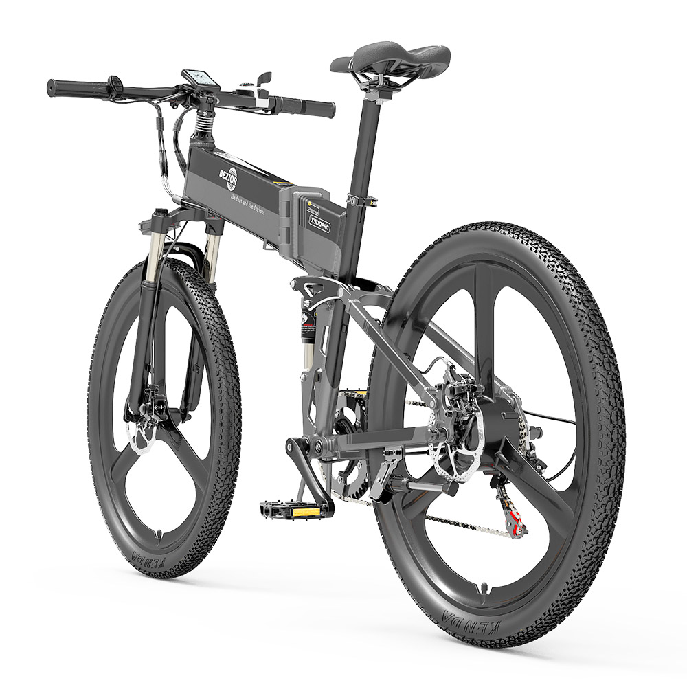 BEZIOR X500 Pro Folding Electric Bike Bicycle 26 Inch Tire 500W Motor Max Speed 30Km/h 48V 10.4Ah Battery Aluminum Alloy Frame Shimano 7-Speed Shift 100KM Power-Assisted Range LCD Display IP54 Waterproof Max Load 200KG - Black Grey BEZIOR X500 Pro Folding Electric Bike Bicycle 26 Inch Tire 500W Motor Max Speed 30Km/h 48V 10.4Ah Battery Aluminum Alloy Frame Shimano 7-Speed Shift 100KM Power-Assisted Range LCD Display IP54 Waterproof Max Load 200KG - Black Grey -rockbros-shop BEZIOR X500 PRO Electric Mountain Folding Bike Black Grey 518492 2