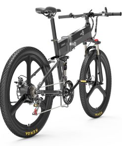 BEZIOR X500 Pro Folding Electric Bike Bicycle 26 Inch Tire 500W Motor Max Speed 30Km/h 48V 10.4Ah Battery Aluminum Alloy Frame Shimano 7-Speed Shift 100KM Power-Assisted Range LCD Display IP54 Waterproof Max Load 200KG - Black Grey 5 BEZIOR X500 Pro Folding Electric Bike Bicycle 26 Inch Tire 500W Motor Max Speed 30Km/h 48V 10.4Ah Battery Aluminum Alloy Frame Shimano 7-Speed Shift 100KM Power-Assisted Range LCD Display IP54 Waterproof Max Load 200KG - Black Grey -rockbros-shop BEZIOR X500 PRO Electric Mountain Folding Bike Black Grey 518492 3