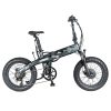 BEZIOR XF005 Folding Electric Bike 36V Front & Rear 500W Motor 32km/h Max Speed 16Ah + 6.4Ah Battery 80km Range 20*4.0'' Tires -rockbros-shop BEZIOR XF005 Electric Bike 36V Front Rear 500W Motor 519570 0
