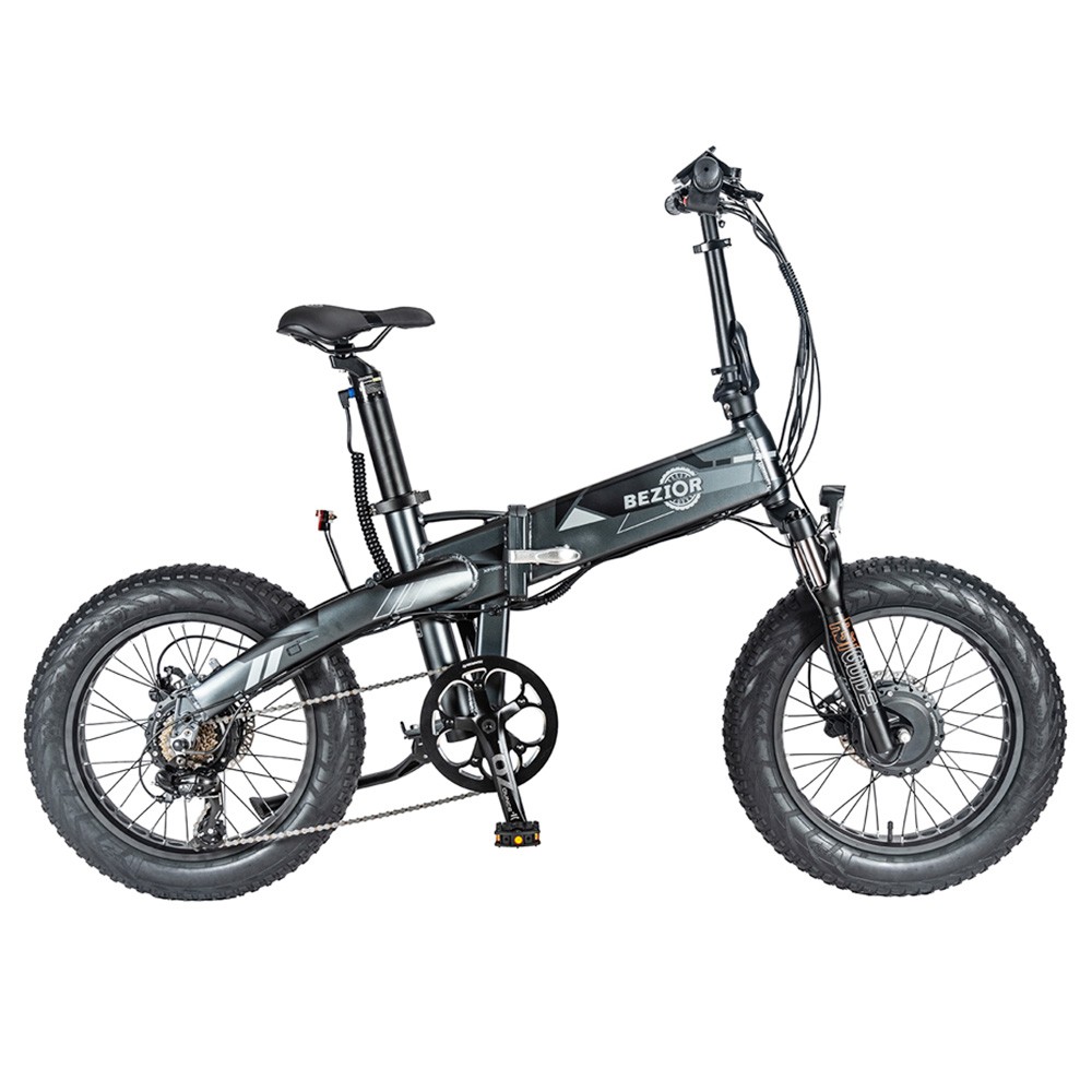 BEZIOR XF005 Folding Electric Bike 36V Front & Rear 500W Motor 32km/h Max Speed 16Ah + 6.4Ah Battery 80km Range 20*4.0'' Tires BEZIOR XF005 Folding Electric Bike 36V Front & Rear 500W Motor 32km/h Max Speed 16Ah + 6.4Ah Battery 80km Range 20*4.0'' Tires -rockbros-shop BEZIOR XF005 Electric Bike 36V Front Rear 500W Motor 519570 0