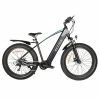 BEZIOR XF800 Electric Mountain Bike 26*4.0 Inch Fat Tires 500W Mid Motor 48V 13Ah Battery 40Km/h Max Speed 90KG Load Dual Mechanical Disc Brake Shimano 7-Speed Gears - Black & Blue -rockbros-shop BEZIOR XF800 Electric Bike 500W Mid Motor Black Blue 518288 0