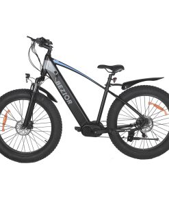 BEZIOR XF800 Electric Mountain Bike 26*4.0 Inch Fat Tires 500W Mid Motor 48V 13Ah Battery 40Km/h Max Speed 90KG Load Dual Mechanical Disc Brake Shimano 7-Speed Gears - Black & Blue 3 BEZIOR XF800 Electric Mountain Bike 26*4.0 Inch Fat Tires 500W Mid Motor 48V 13Ah Battery 40Km/h Max Speed 90KG Load Dual Mechanical Disc Brake Shimano 7-Speed Gears - Black & Blue -rockbros-shop BEZIOR XF800 Electric Bike 500W Mid Motor Black Blue 518288 1