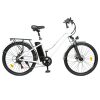 BK1 Electric Bike 36V 350W Motor 10Ah Battery Shimano 7 Speed Gear Front Suspension And Dual Disc Brakes - White -rockbros-shop BK1 Electric Bike 36V 350W Motor 10Ah Battery White 518811 0