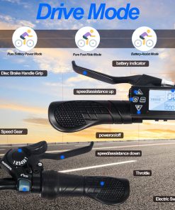 BK1 Electric Bike 36V 350W Motor 10Ah Battery Shimano 7 Speed Gear Front Suspension And Dual Disc Brakes - White 7 BK1 Electric Bike 36V 350W Motor 10Ah Battery Shimano 7 Speed Gear Front Suspension And Dual Disc Brakes - White -rockbros-shop BK1 Electric Bike 36V 350W Motor 10Ah Battery White 518811 5