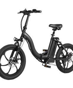 BK6 Electric Bike 48V 350W Motor 10Ah Battery Shimano 7 Speed Gear Front Suspension And Dual Disc Brakes - Black -rockbros-shop BK6 Electric Bike 48V 350W Motor 10Ah Battery Black 518808 1