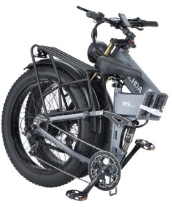 BURCHDA R5 Pro Folding Electric Bike 26*4.0 Inch Fat Tire 1000W Motor 50Km/h Max Speed 48V 15Ah Battery For 60km Range Double Shock Absorbers - Grey 5 BURCHDA R5 Pro Folding Electric Bike 26*4.0 Inch Fat Tire 1000W Motor 50Km/h Max Speed 48V 15Ah Battery For 60km Range Double Shock Absorbers - Grey -rockbros-shop BURCHDA R5 Pro Electric Bike 26 4 0 inch Tire Grey 518790 3