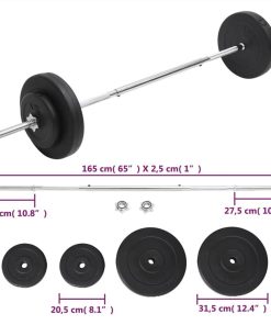 Barbell With Plates Set 30 Kg -rockbros-shop Barbell with Plates Set 30 kg 518691 4
