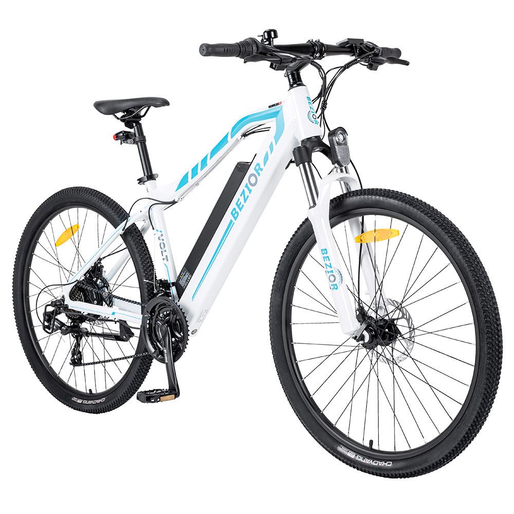 Bezior M1 Pro Electric Moped Bike 500W Motor 100km Range 12.5Ah Battery 27.5*2.25'' Wheels 25km/h Max Speed - White Bezior M1 Pro Electric Moped Bike 500W Motor 100km Range 12.5Ah Battery 27.5*2.25'' Wheels 25km/h Max Speed - White -rockbros-shop Bezior M1 Pro Electric Moped Bike 500W Motor 100km Range White 500442 1