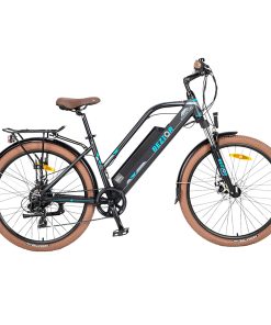 Bezior M2 Pro Electric Moped Bike 500W Motor 100km Range 12.5Ah Battery 26*2.125'' Wheels 25km/h Max Speed - Black