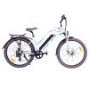 Bezior M2 Pro Electric Moped Bike 500W Motor 100km Range 12.5Ah Battery 26*2.125'' Wheels 25km/h Max Speed - White 2 Bezior M2 Pro Electric Moped Bike 500W Motor 100km Range 12.5Ah Battery 26*2.125'' Wheels 25km/h Max Speed - White -rockbros-shop Bezior M2 Pro Electric Moped Bike 500W Motor 100km Range White 500444 0