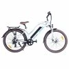 Bezior M2 Pro Electric Moped Bike 500W Motor 100km Range 12.5Ah Battery 26*2.125'' Wheels 25km/h Max Speed - White 2 Bezior M2 Pro Electric Moped Bike 500W Motor 100km Range 12.5Ah Battery 26*2.125'' Wheels 25km/h Max Speed - White -rockbros-shop Bezior M2 Pro Electric Moped Bike 500W Motor 100km Range White 500444 0