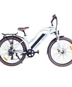 Bezior M2 Pro Electric Moped Bike 500W Motor 100km Range 12.5Ah Battery 26*2.125'' Wheels 25km/h Max Speed - White